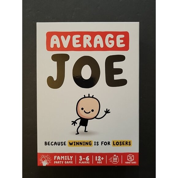 Average Joe Party Game - Format Games - Embrace Your Ordinary Side 3-6 Players - Picture 1 of 6